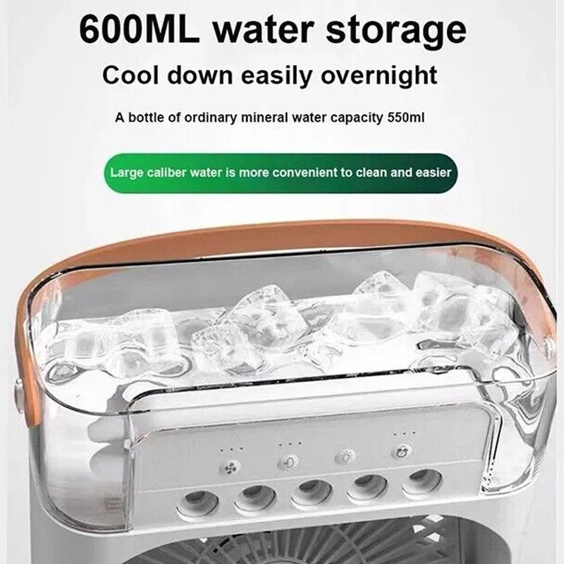 3-in-1 Mini Air Cooler Fan with Humidifier (USB-C)