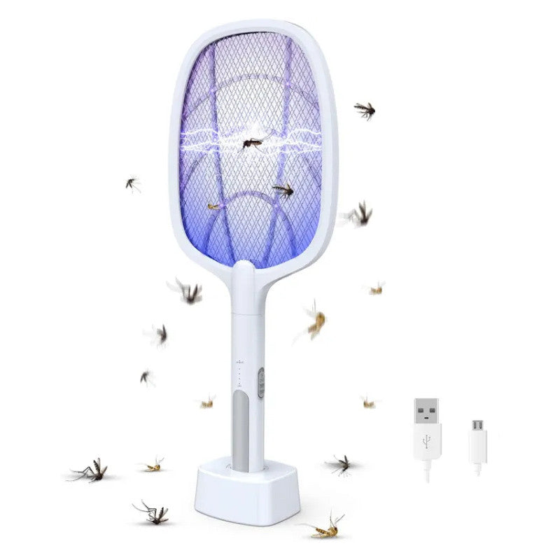 DP Electronic Rechargeable Mosquito Swatter with floodlight